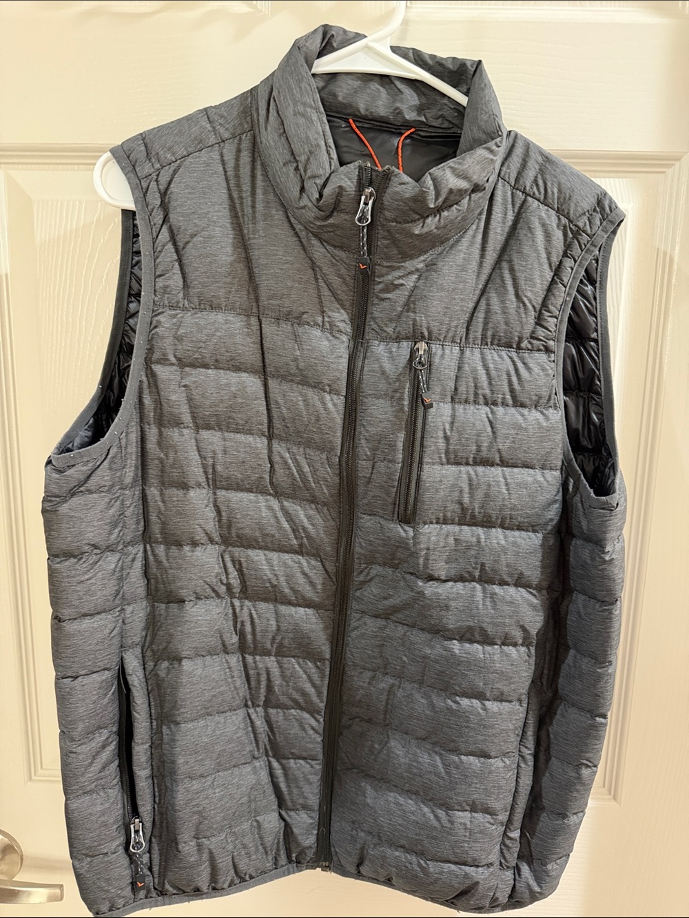 Hawke & Co Gray Quilted Puffer Vest
